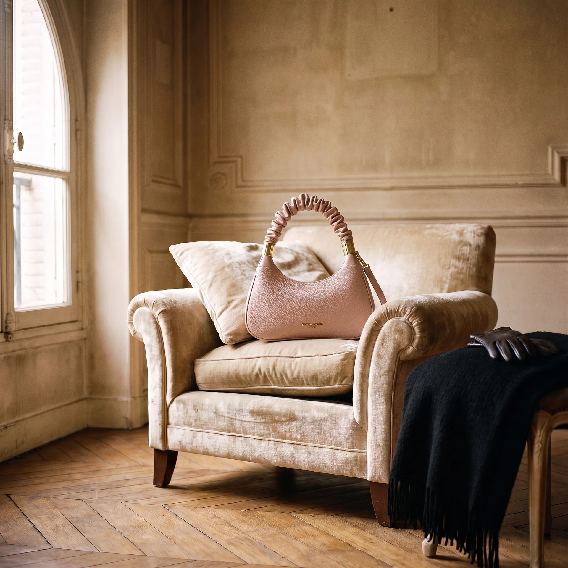 Hobo froncé Pierre Cardin en situation